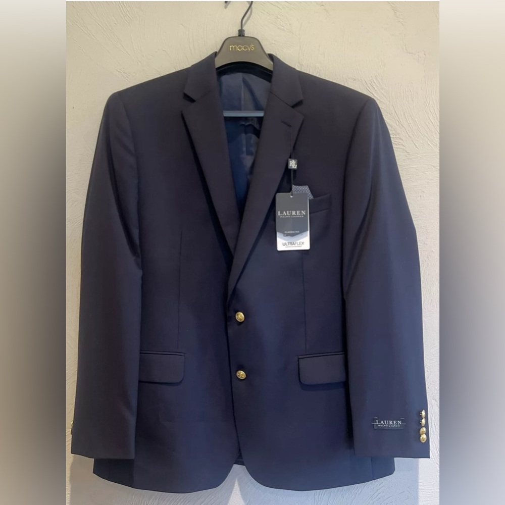 NWT Ralph Lauren UltraFlex Classic-Fit Men's Single-Breasted Twill Sport Coat